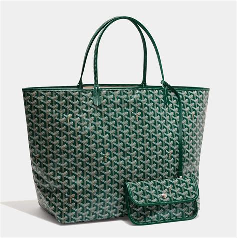 does pink goyard exist|green Goyard purses.